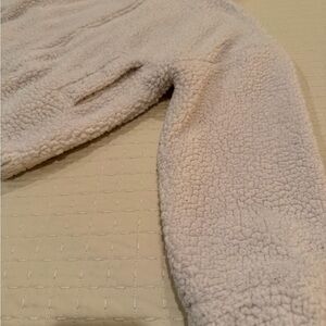 No Boundaries Cream Sherpa Zip-Up